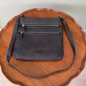 Like New Vera Bradley Denim Quilted Crossbody Purse